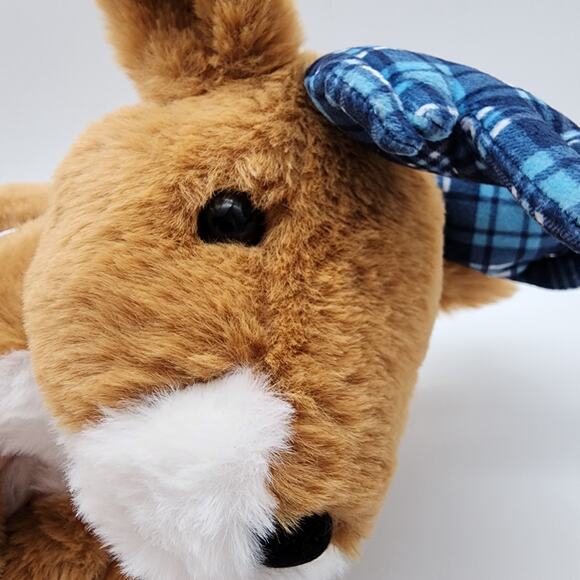 FOCO UNC Tar Heels Reindeer Plush 12" Blue Plaid Feet Brown Fur Stuffed Toy - Picture 5 of 10